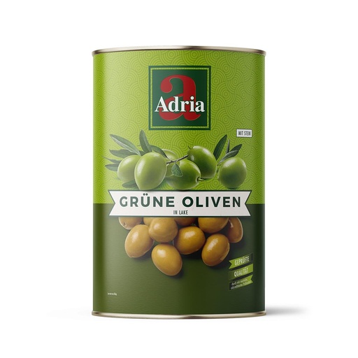 [MF-10240] Groene Olijven onpit Blik 4250ml  Adria