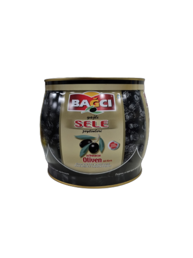 [NRGZ-4211] Olijven Zwart Sele blik 1,5kg Bagci