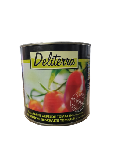 Gepelde Tomaten blik 2650ml Deliterra